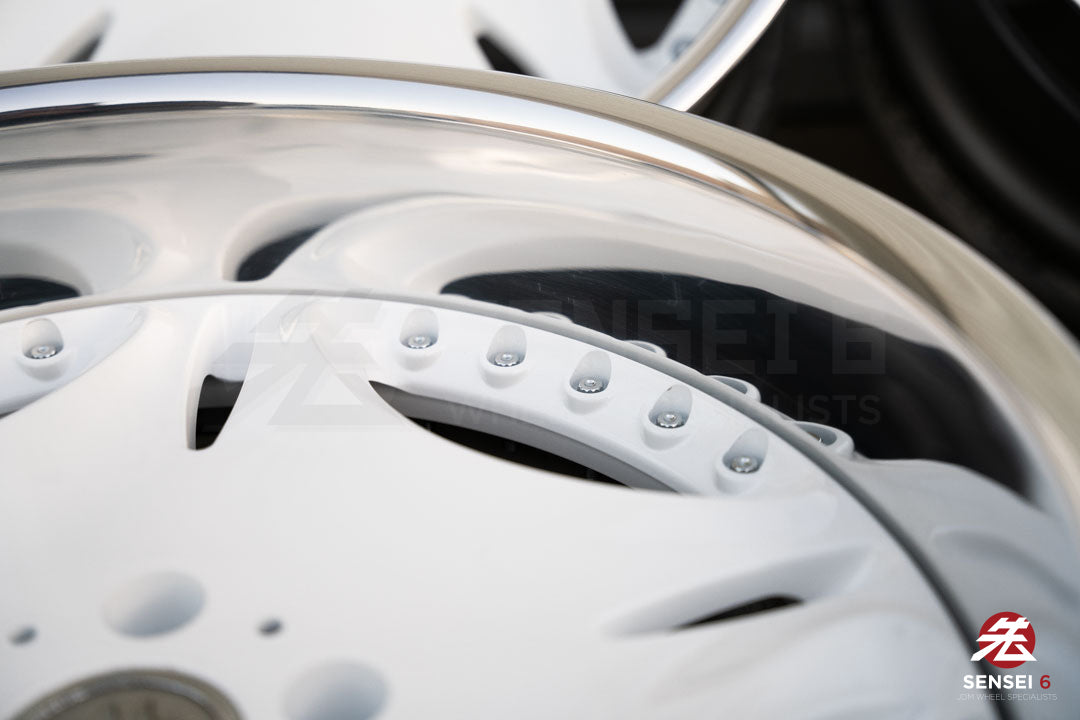 Llantas AME Gestalt Virouge de 18" (usadas) / 5x114.3 / 18x9.5 -3, 18x9.5 -4 / Blancas