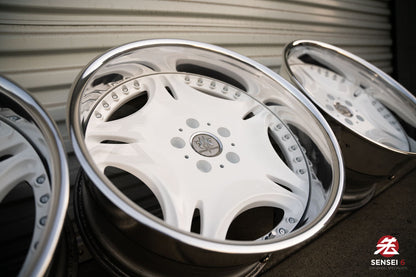 Llantas AME Gestalt Virouge de 18" (usadas) / 5x114.3 / 18x9.5 -3, 18x9.5 -4 / Blancas