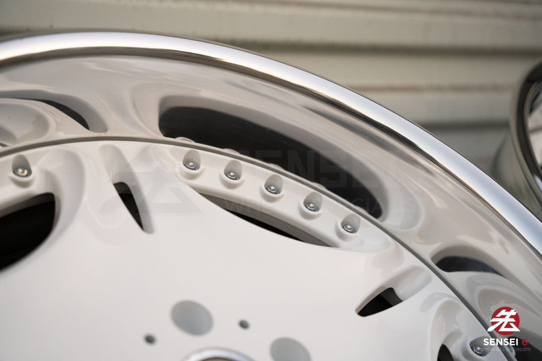 Llantas AME Gestalt Virouge de 18" (usadas) / 5x114.3 / 18x9.5 -3, 18x9.5 -4 / Blancas