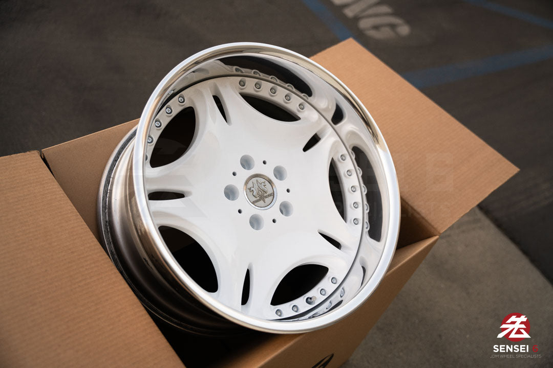 Llantas AME Gestalt Virouge de 18" (usadas) / 5x114.3 / 18x9.5 -3, 18x9.5 -4 / Blancas