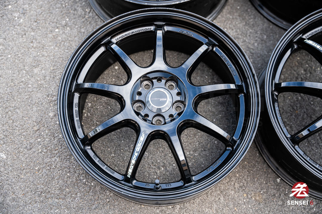 17" Work Emotion D9R (Used Wheels) / 5x100 / 17x7 +53 / Black