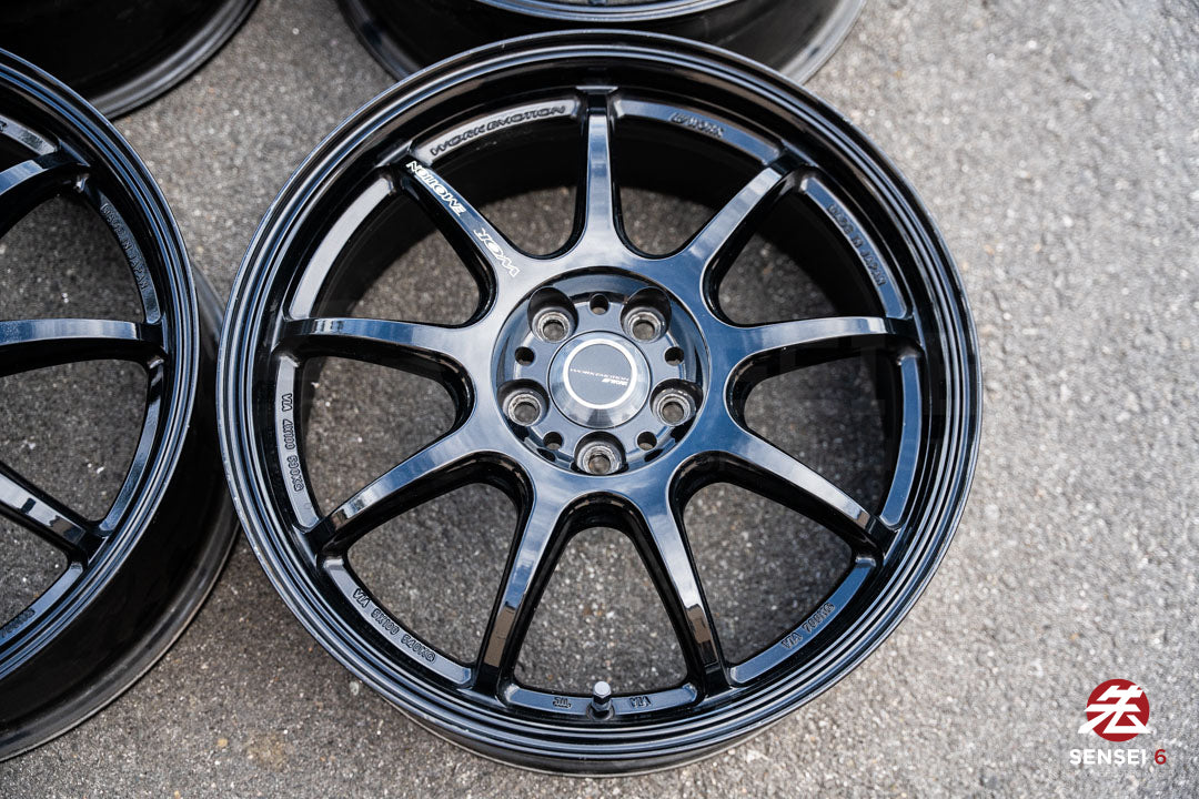 17" Work Emotion D9R (Used Wheels) / 5x100 / 17x7 +53 / Black