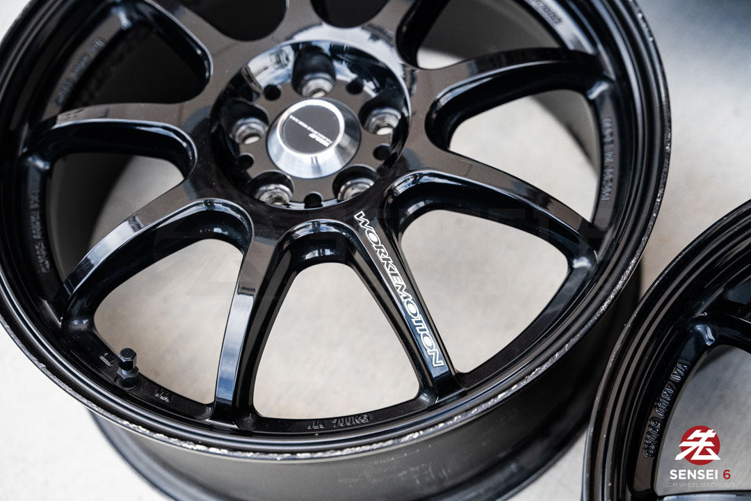 17" Work Emotion D9R (Used Wheels) / 5x100 / 17x7 +53 / Black