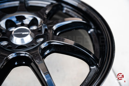 17" Work Emotion D9R (Used Wheels) / 5x100 / 17x7 +53 / Black