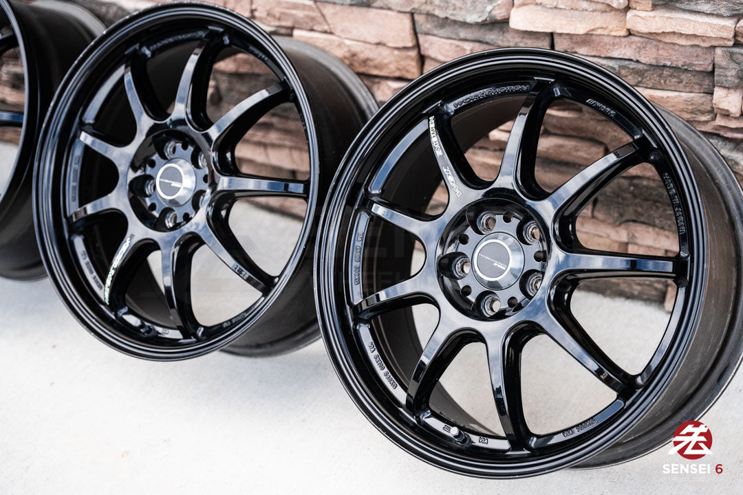 17" Work Emotion D9R (Used Wheels) / 5x100 / 17x7 +53 / Black