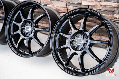 17" Work Emotion D9R (Used Wheels) / 5x100 / 17x7 +53 / Black