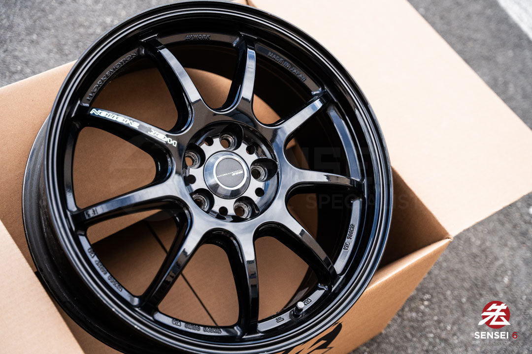 17" Work Emotion D9R (Used Wheels) / 5x100 / 17x7 +53 / Black