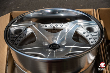 ワークマイスター S1 3P / 18x9.5 +24 / 5x114.3 / バフ仕上げ