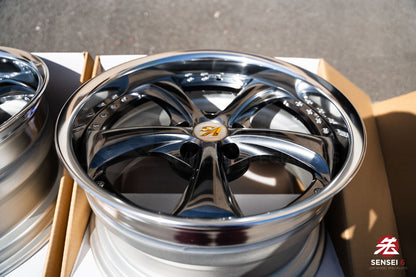 Work VSKF# / 18x9.5 +22, 18x9.5 +21 / 5x114.3 / Brilliant Silver Black (BSB)