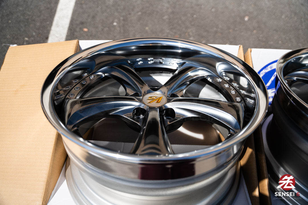 Work VSKF# / 18x9.5 +22, 18x9.5 +21 / 5x114.3 / Brilliant Silver Black (BSB)