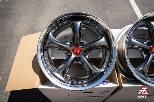 Work VSKF# / 18x9.5 +22, 18x9.5 +21 / 5x114.3 / Brilliant Silver Black (BSB)