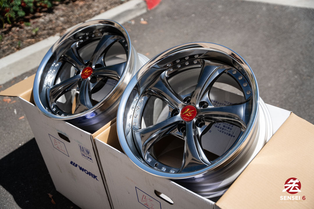Work VSKF# / 18x9.5 +22, 18x9.5 +21 / 5x114.3 / Brilliant Silver Black (BSB)