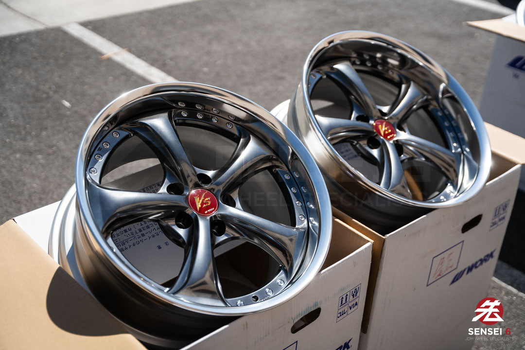 Work VSKF# / 18x9.5 +22, 18x9.5 +21 / 5x114.3 / Brilliant Silver Black (BSB)