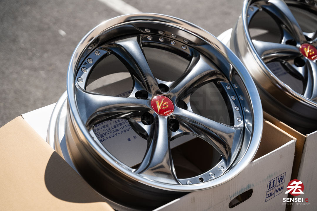 Work VSKF# / 18x9.5 +22, 18x9.5 +21 / 5x114.3 / Brilliant Silver Black (BSB)