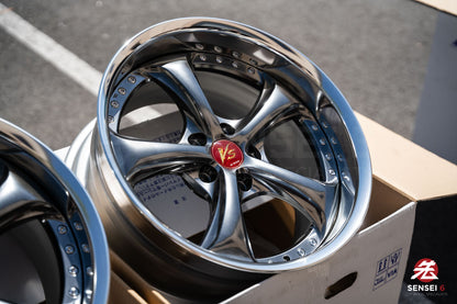 Work VSKF# / 18x9.5 +22, 18x9.5 +21 / 5x114.3 / Brilliant Silver Black (BSB)
