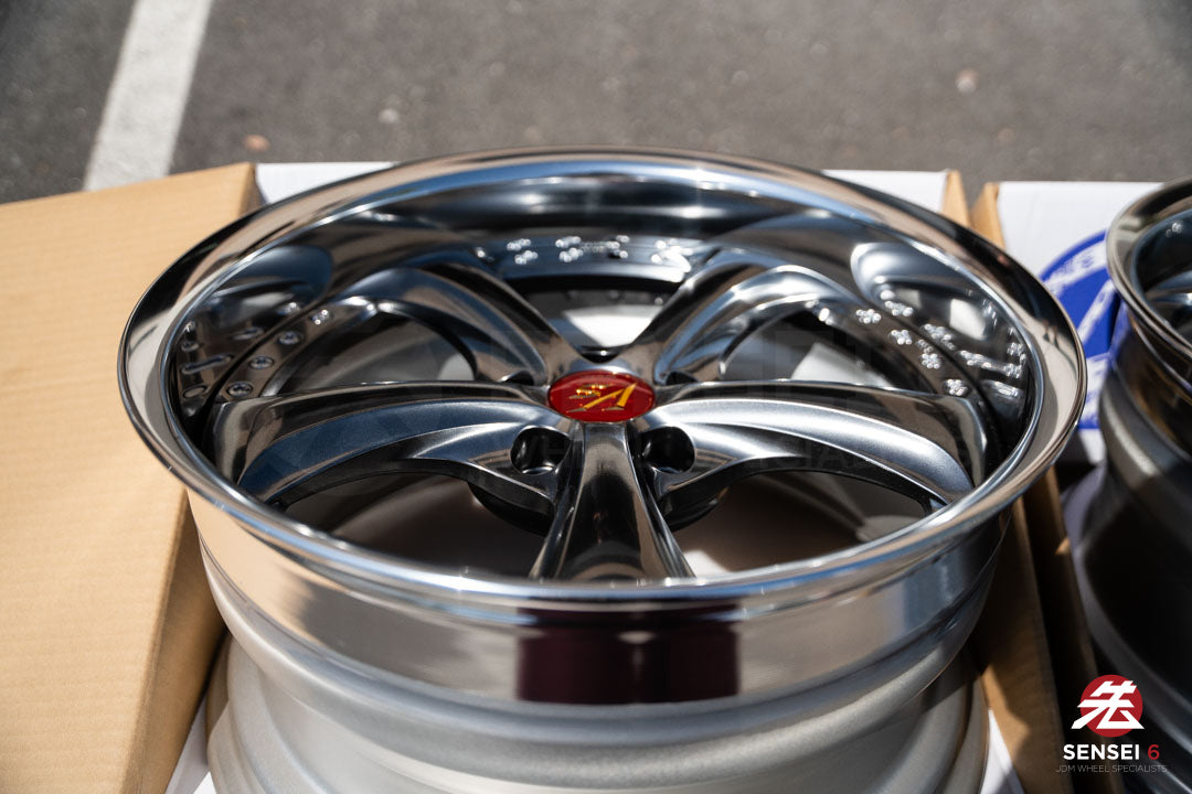 Work VSKF# / 18x9.5 +22, 18x9.5 +21 / 5x114.3 / Brilliant Silver Black (BSB)