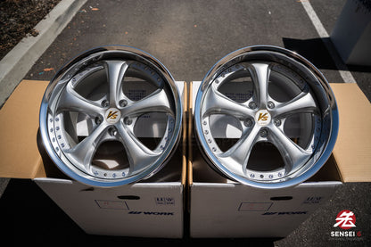 Work VSKF# / 18x9.5 +22, 18x9.5 +21 / 5x114.3 / Light Gray Silver (LGS)