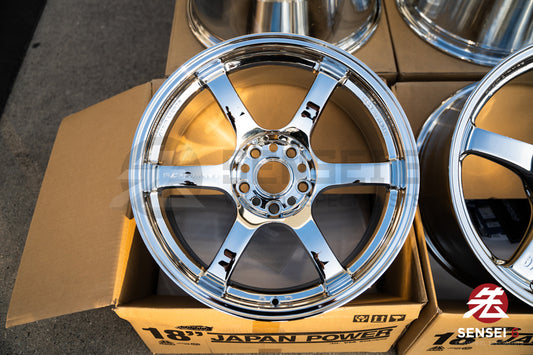 Luces Gram 57DR / 18x9.5 +22 / 5x114.3 / Cromadas 