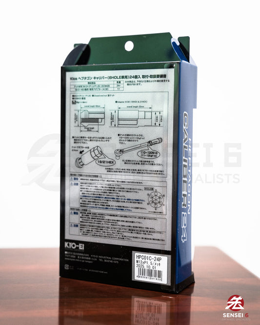 [IN STOCK] Project Kics Caliber 24 M14 (24pc) / M12x1.50 / Chrome