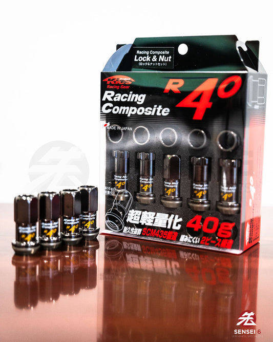[IN STOCK] Project Kics R40 Lug & Lock Set (20 + 4pcs) / M12x1.50 / Glorious Black