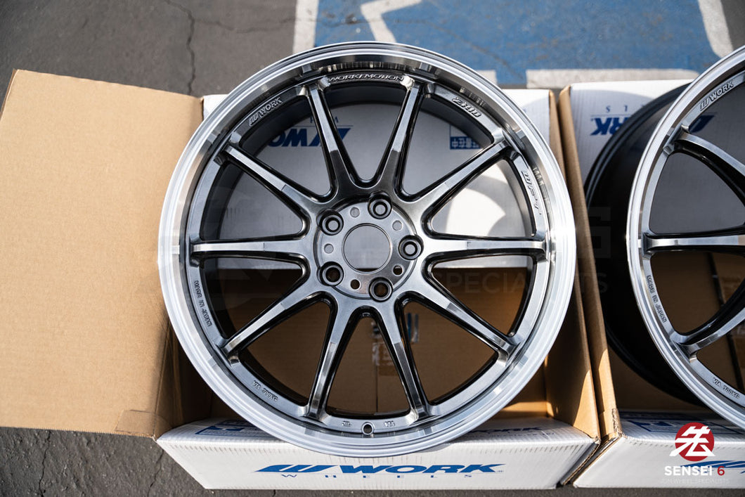 Work Emotion ZR10 1P / 19x8.5 +38 / 5x114.3 / Glim Black Diamond Cut Rim (GTKRC)