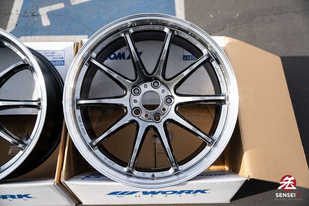 Work Emotion ZR10 1P / 19x9.5 +38 / 5x114.3 / Glim Black Diamond Cut Rim (GTKRC)