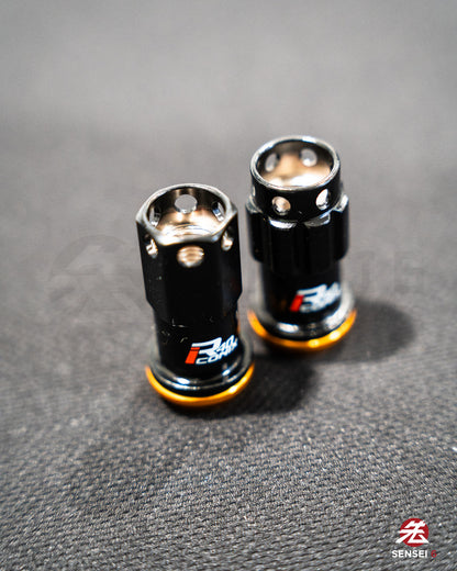 [IN STOCK] Project Kics R40 iCONIX M14 Lock & Nut Set (16 + 4 pcs) / M14x1.50 / Black (Capless)
