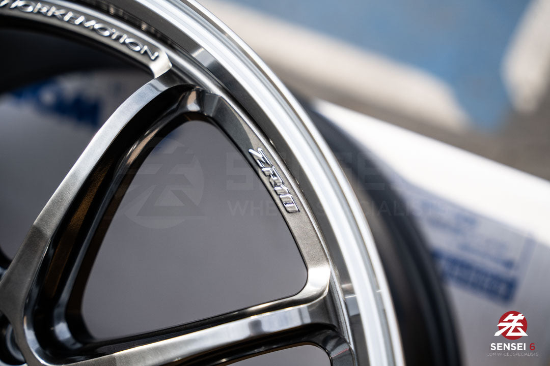 Work Emotion ZR10 1P / 19x9.5 +38 / 5x114.3 / Llanta Glim Black con corte de diamante (GTKRC)