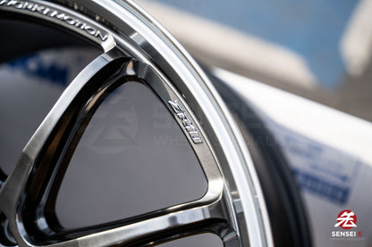 Work Emotion ZR10 1P / 19x9.5 +38 / 5x114.3 / Llanta Glim Black con corte de diamante (GTKRC)