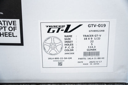 AME Tracer GTV / 18x9.5 +22 / 5x114.3 / Gun Black (DGM)