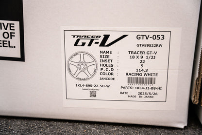 AME Tracer GTV / 18x9.5 +22 / 5x114.3 / Racing White (WH)