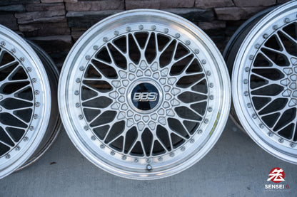 18" BBS Super RS (Used Wheels) / 5x114.3 / 18x8 +42, 18x9 +37 / Silver