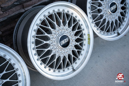 18" BBS Super RS (Used Wheels) / 5x114.3 / 18x8 +42, 18x9 +37 / Silver
