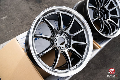 Work Emotion ZR10 1P / 18x9.5 +38 / 5x114.3 / Titanio con corte de diamante (HGLC)