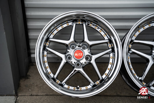 Blitz BRW03 de 18" [borde escalonado] (ruedas usadas, hechas a pedido)
