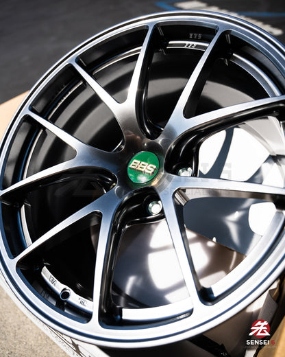 BBS RI-A / 18x10.5 +22 / 5x120 / Diamante Negro 