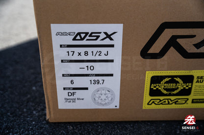 Rays 05X / 17x8.5 -10 / 6x139.7 / Diamond Silver / Full DC (DF)