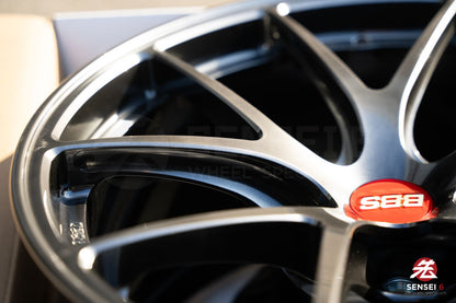 BBS RI-A / 18x10 +25 / 5x120 / Diamante Negro