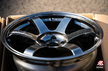 Volk TE37 Saga S-Plus / 18x9.5 +22 / 5x114.3 / Shining Black Metal (HM)