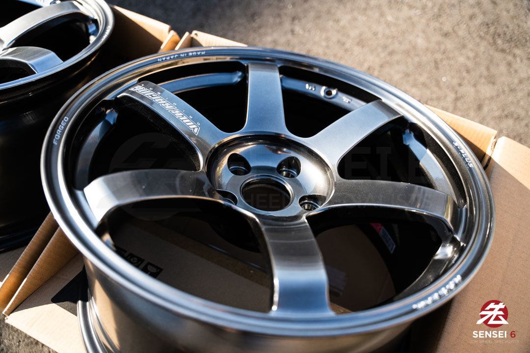 Volk TE37 Saga S-Plus / 18x9.5 +22 / 5x114.3 / Shining Black Metal (HM)