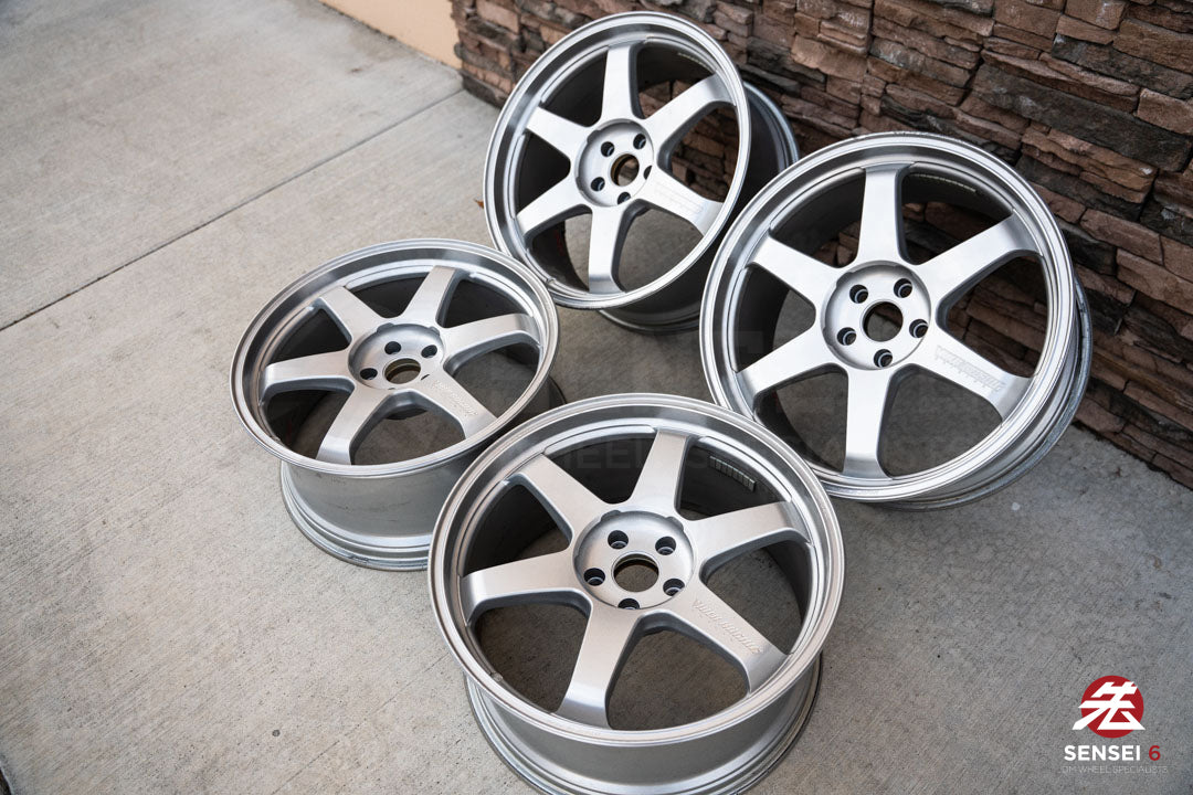 20" Volk TE37 Ultra M-Spec (Used Wheels) / 5x114.3 / 20x9.5 +28 / Diamond Silver