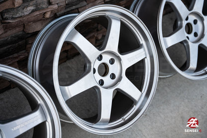 20" Volk TE37 Ultra M-Spec (Used Wheels) / 5x114.3 / 20x9.5 +28 / Diamond Silver
