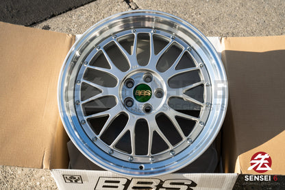 BBS LM / 18x8.5 +45 / 5x100 / Plata Diamante 