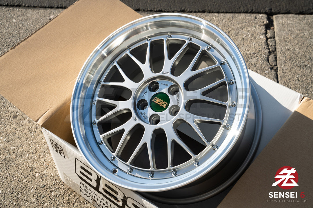 BBS LM / 18x8.5 +45 / 5x100 / Plata Diamante 