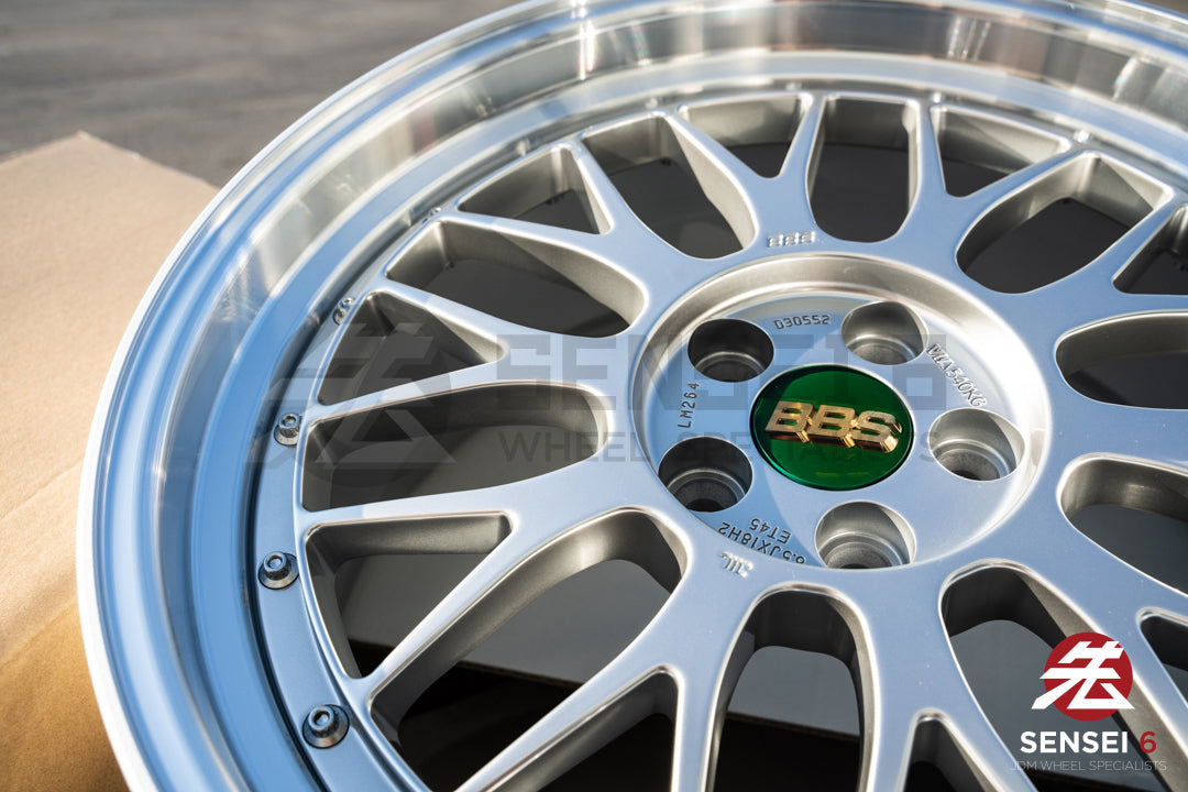 BBS LM / 18x8.5 +45 / 5x100 / Plata Diamante 