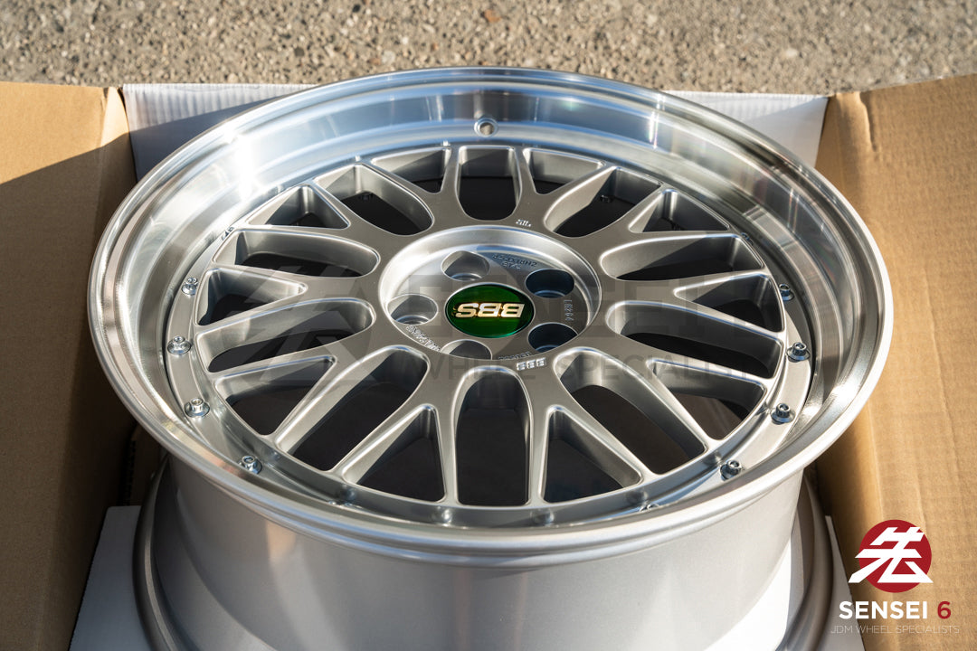 BBS LM / 18x8.5 +45 / 5x100 / Plata Diamante 