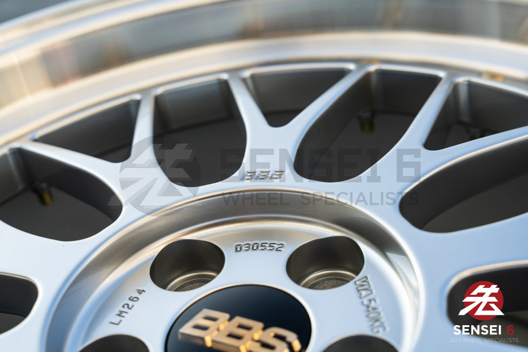 BBS LM / 18x8.5 +45 / 5x100 / Pernos de plata diamante y oro 