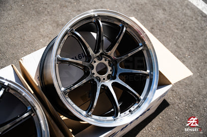 Work Emotion ZR10 1P / 19x9.5 +23, 19x10.5 +30 / 5x112 / Llanta Glim Black con corte de diamante (GTKRC)