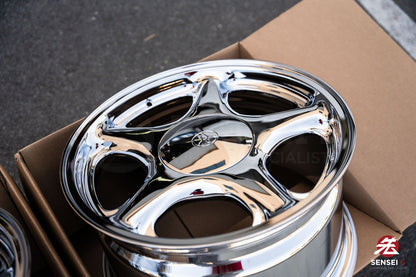 OE+ Supra IV / 18x9.5 +38, 18x10.5 +42 / 5x114.3 / Chrome