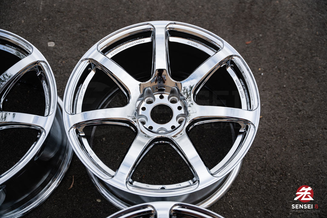 Work Emotion T7R 1P / 18x9.5 +38 / 5x114.3 / Chrome